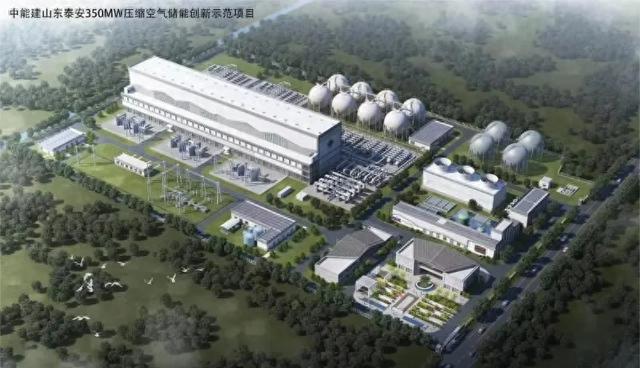 山东泰安350MW压空储能：全球最大单机